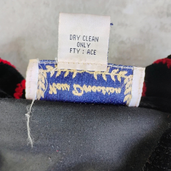 Vintage New Direction Artsy Red Black Geometric Lightweight Blazer Jacket Large - Picture 8 of 15